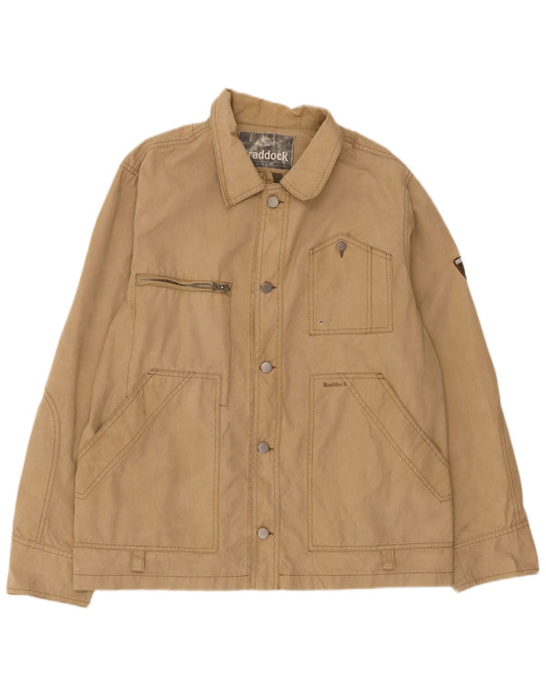 Braddock Herre Utility Jacket UK 40 Large Beige Cotton