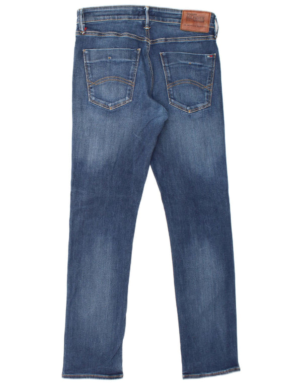 Tommy Hilfiger Herre Slim Jeans W32 L32 Blå Bomuld