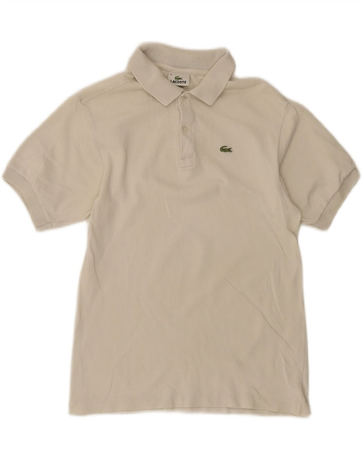 LACOSTE Boys Polo Shirt 15-16 Years White Cotton Vintage Lacoste and Second-Hand Lacoste from Messina Hembry 