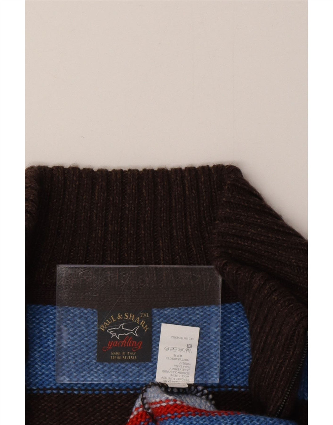 PAUL & SHARK Herre Yachting Zip Neck Jumper Sweater 2XL Flerfarvet