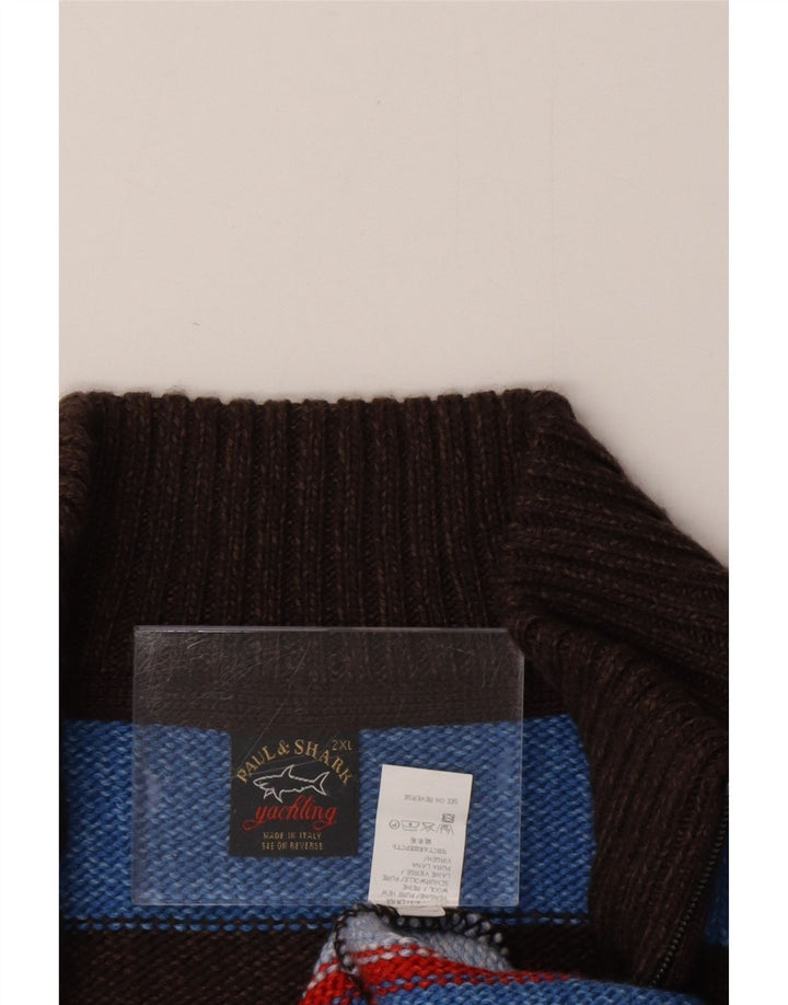 PAUL & SHARK Herre Yachting Zip Neck Jumper Sweater 2XL Flerfarvet