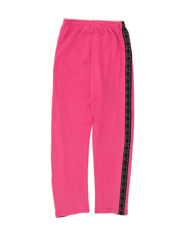 CHAMPION Womens Graphic Full Tracksuit UK 12 Medium  Pink Colourblock Vintage Champion and Second-Hand Champion from Messina Hembry 