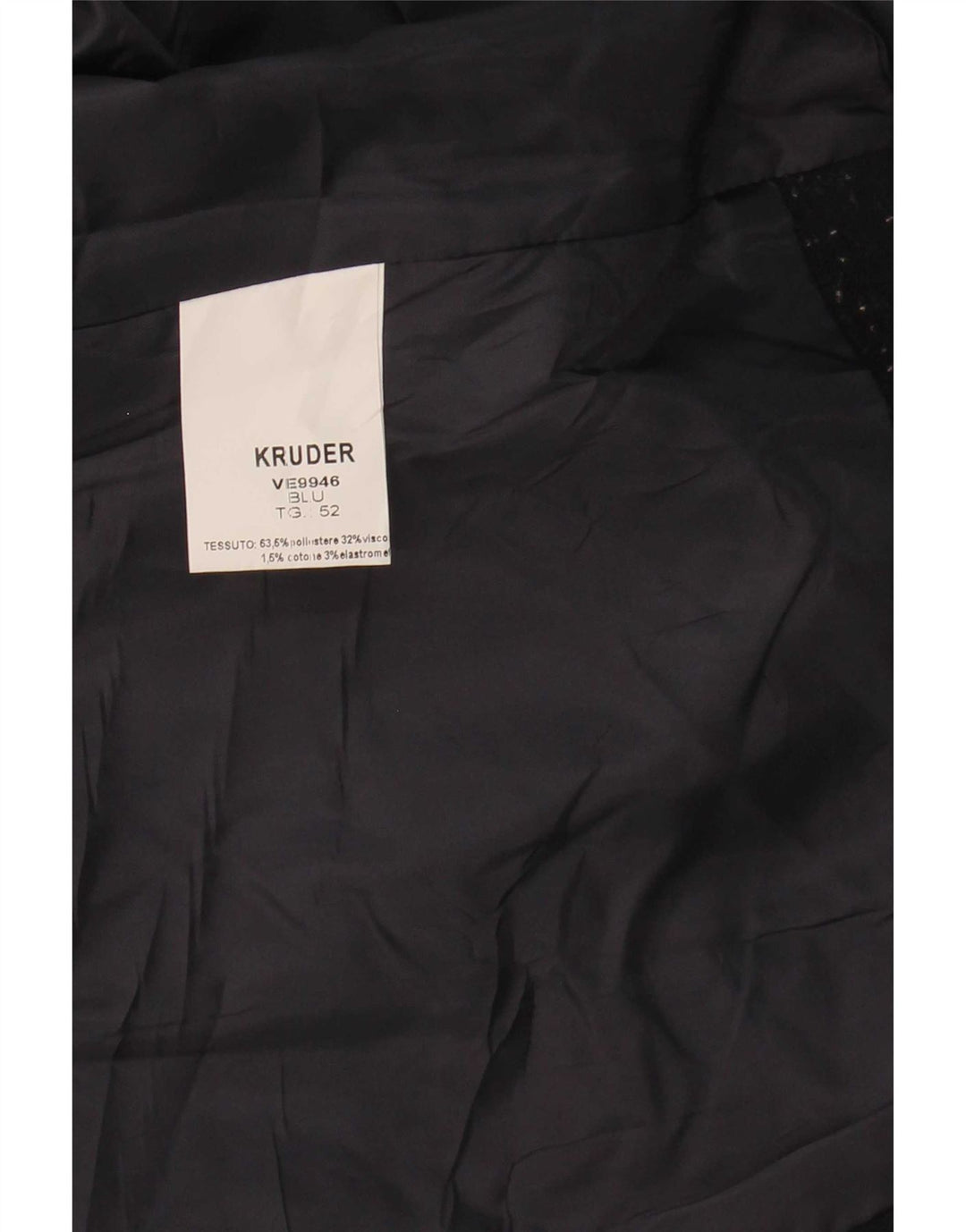 Kruder Herrevest IT 52 Large Navy Blue Flecked Polyester