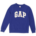 Gap Womens Grafisk Sweatshirt Jumper UK 10 Small Blue Cotton