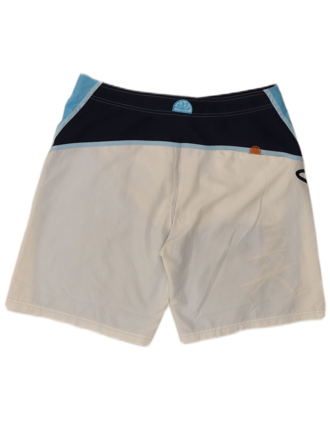 SUNDEK Grafiske badeshorts til mænd Large Blue Colourblock Polyester