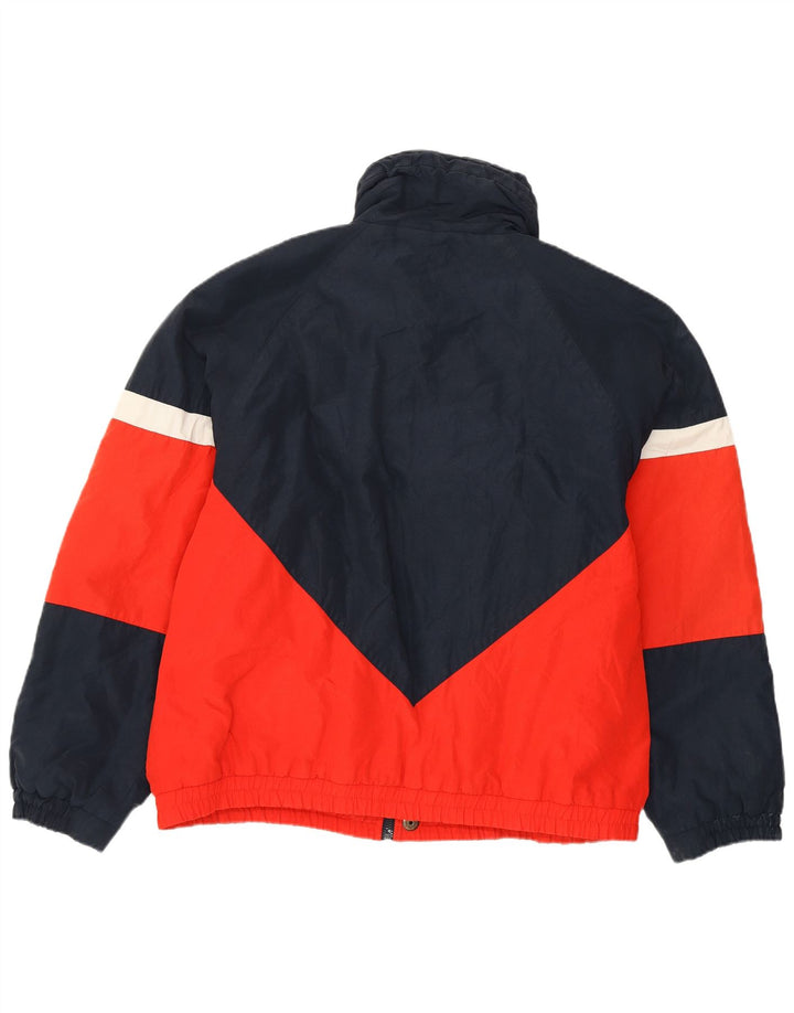 FILA Herre Magic Line polstret jakke UK 42 XL Navy Blue Colourblock