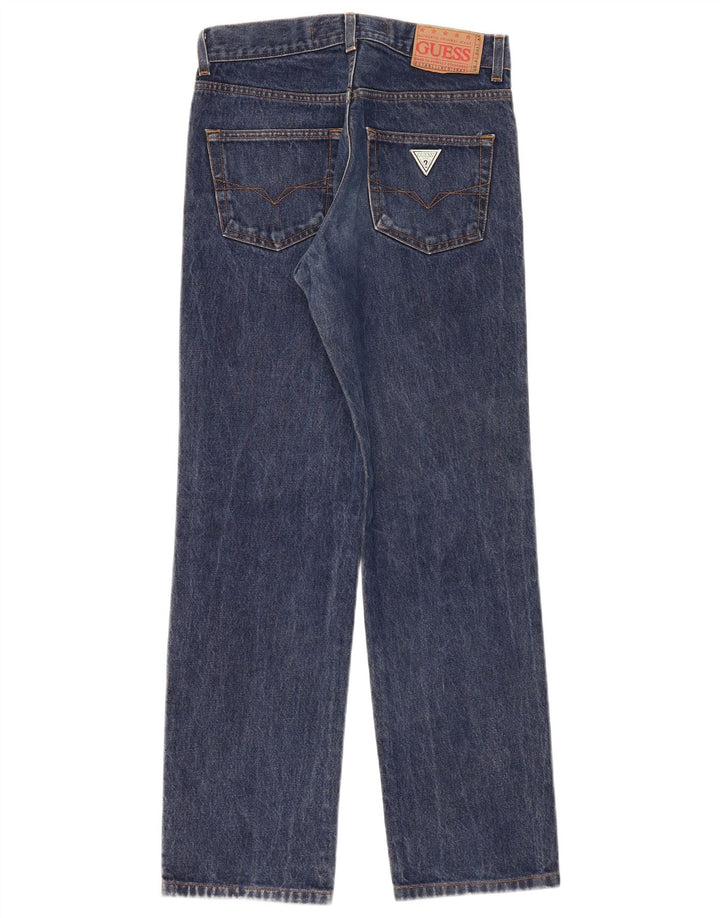GUESS Straight jeans til mænd W29 L30 Marineblå bomuld