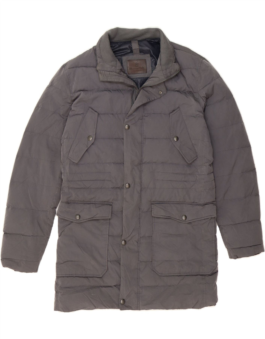 MASSIMO DUTTI Mens Padded Jacket UK 38 Medium Grey Polyester Vintage Massimo Dutti and Second-Hand Massimo Dutti from Messina Hembry 