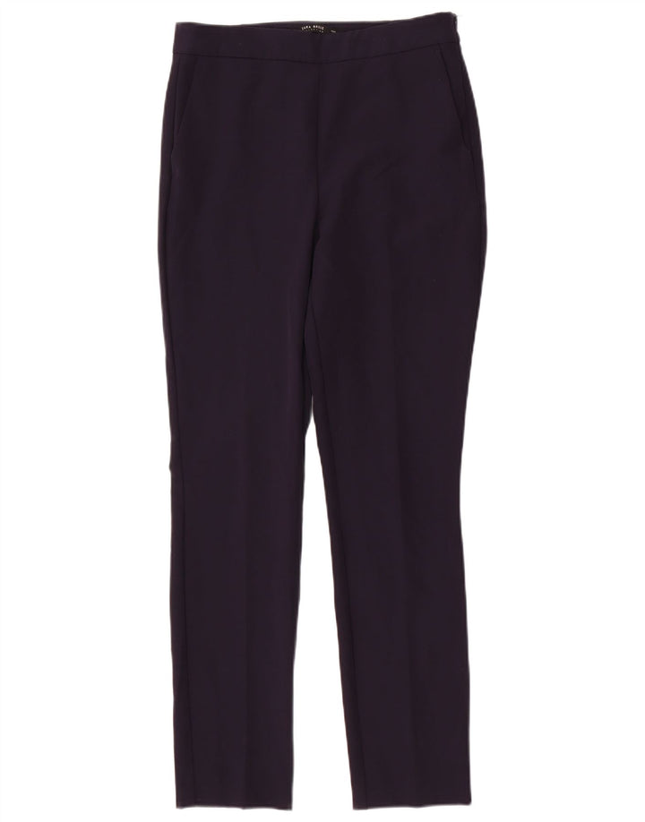 Zara Dame Slim Chino Bukser Medium W28 L28 Marineblå Polyester
