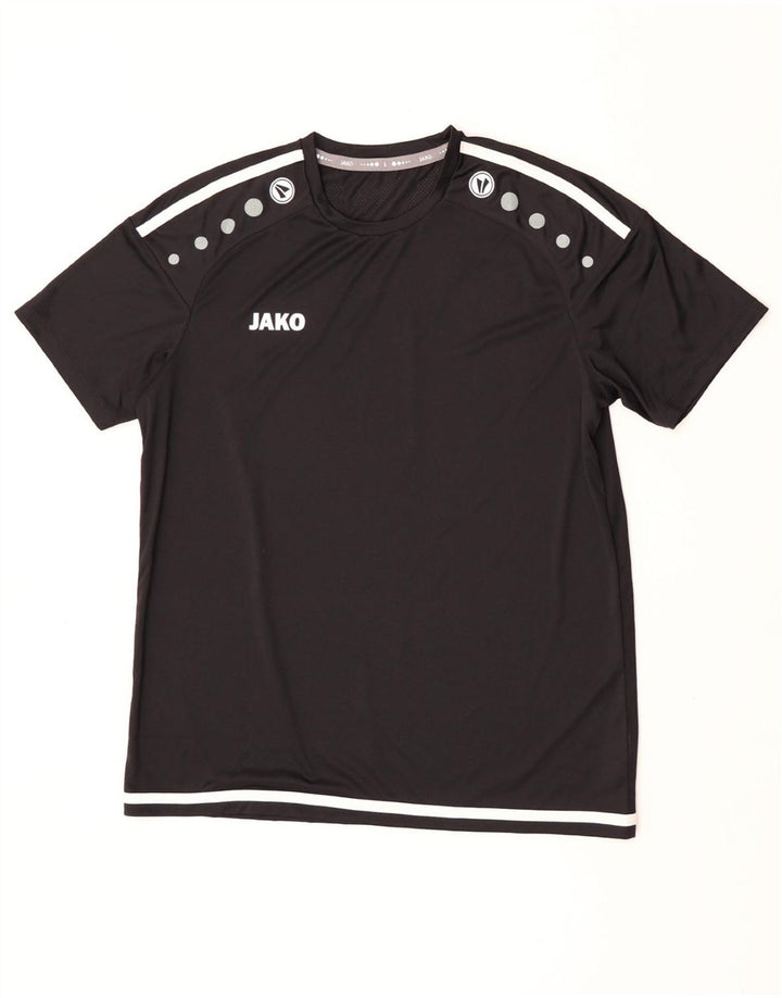 JAKO Herre T-Shirt Top Stor Sort Colourblock Polyester