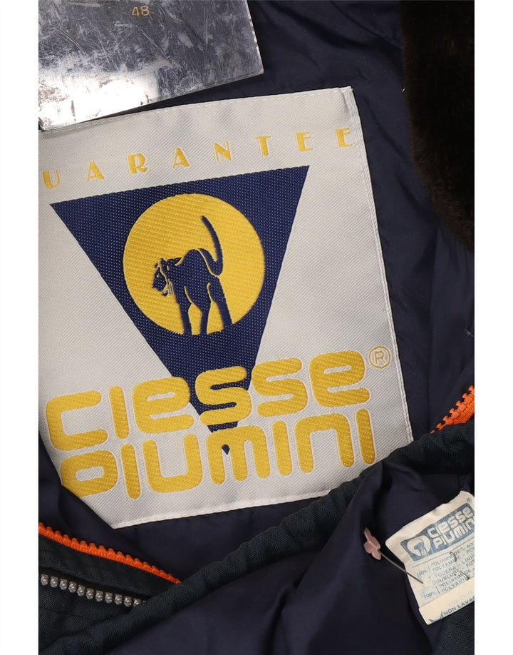 CIESSE PIUMINI Dame Oversized Windbreaker Jacket Størrelse 48 Large Navy Blue