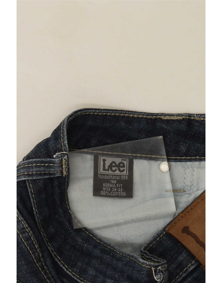 Lee Kvinder Norma Slim Straight Jeans W29 L28 Marineblå Bomuld
