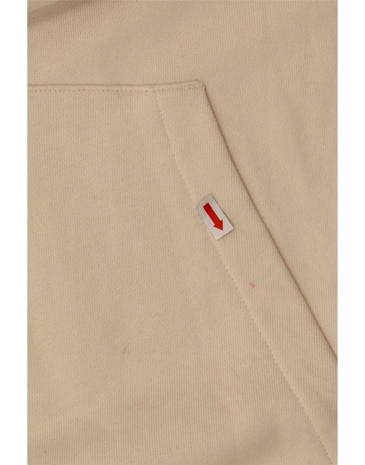 REEBOK hættetrøjetrøje til kvinder i overstørrelse UK 16 Stor råhvid bomuld