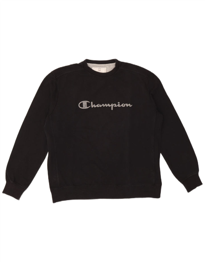 Champion Herre Grafisk Sweatshirt Jumper XL Sort