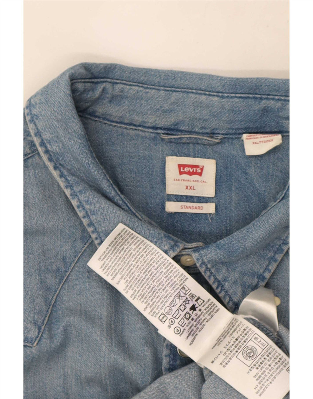 Levi's Herre Standard Denim Shirt 2XL Blå