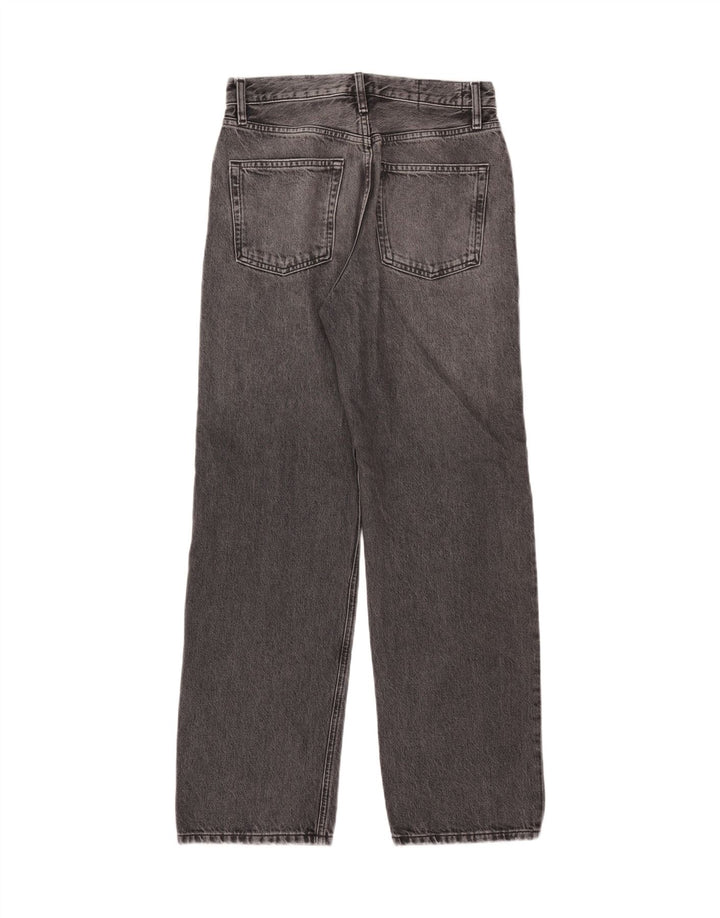 Massimo Dutti Dame Løse Jeans EU 38 Small W28 L30 Grå Bomuld