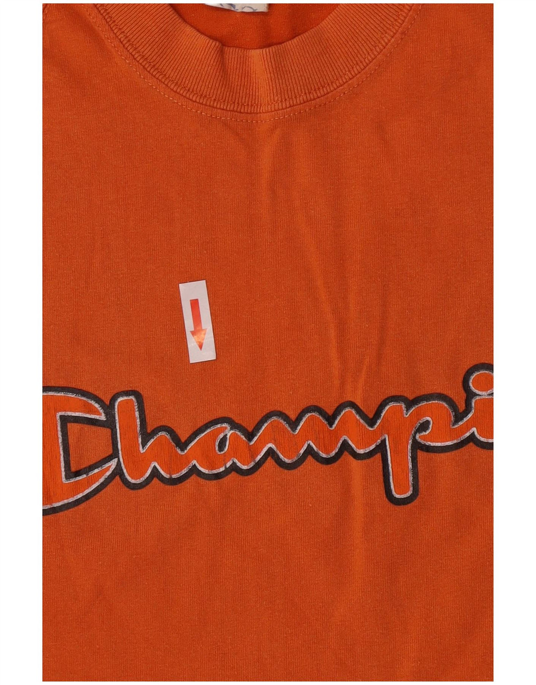 Champion Herre grafisk T-shirt Top Medium Orange Bomuld