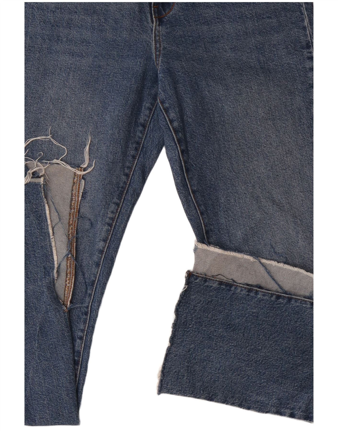 ZARA Dame Bootcut Jeans EU 36 XS W26 L33 Blå