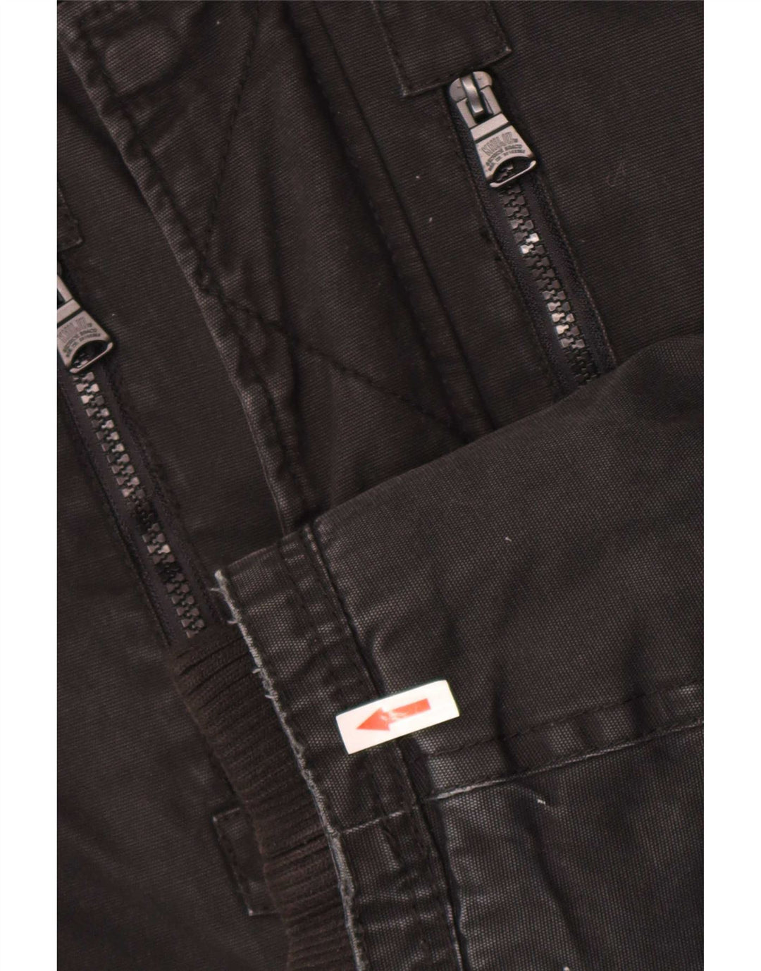 KHUJO Herre Hooded Utility Jacket UK 40 Large Black