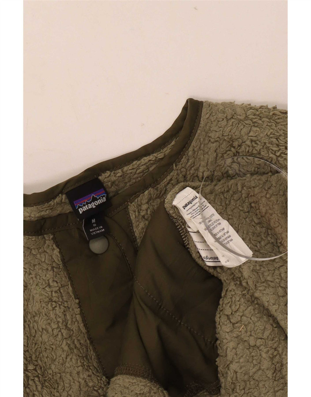 Patagonia Girls Fleecejakke 9-10 år Medium Khaki Polyester
