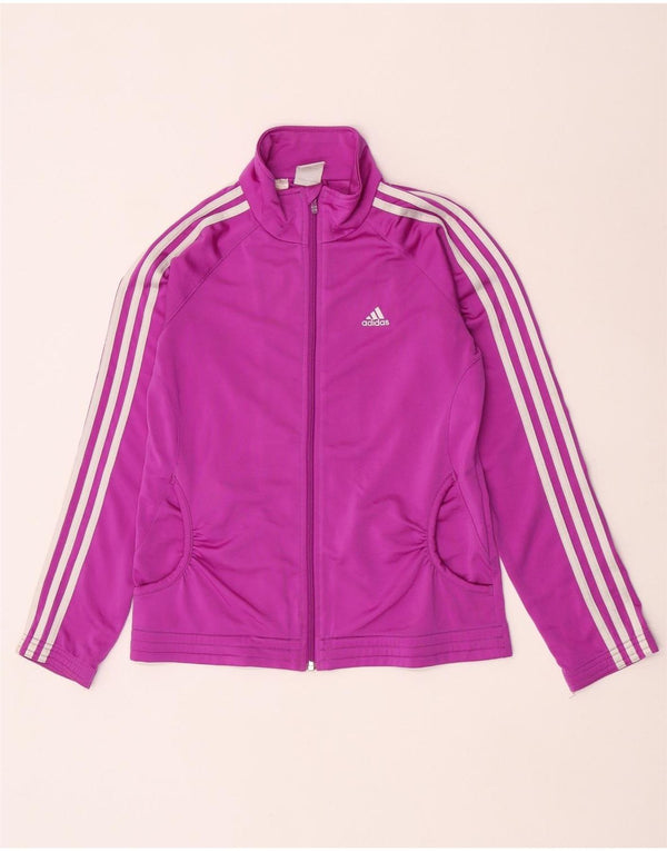 Adidas Pige Træningsdragt Topjakke 13-14 År Lilla Polyester