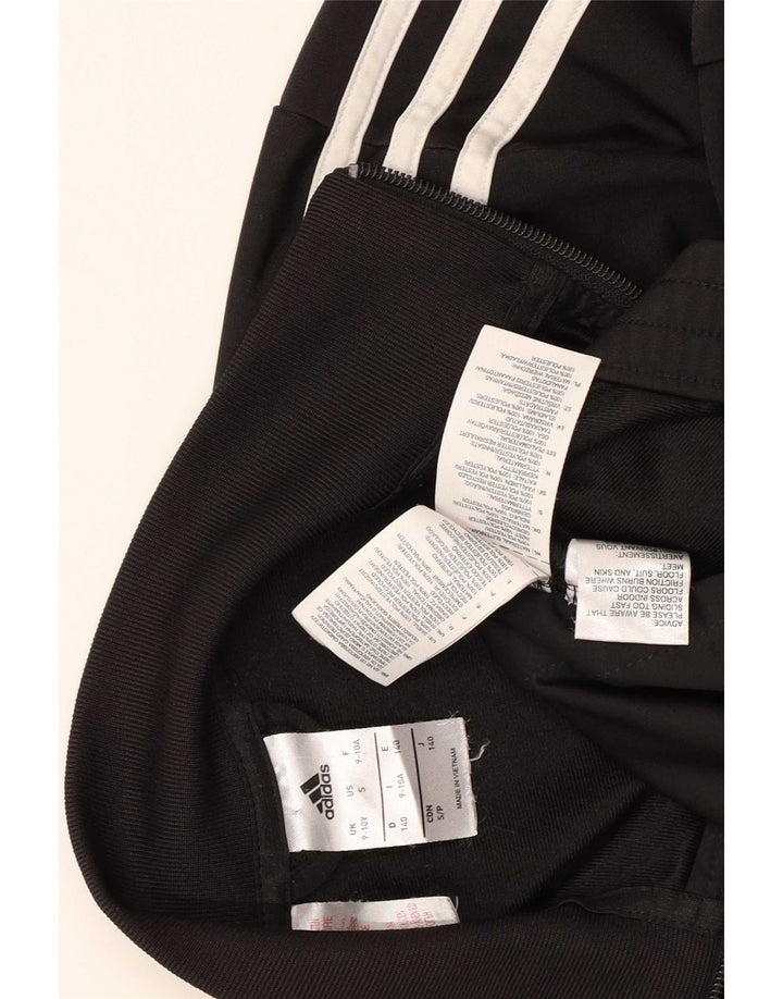 Adidas Drenge Træningsdragt Topjakke 9-10 År Sort Polyester