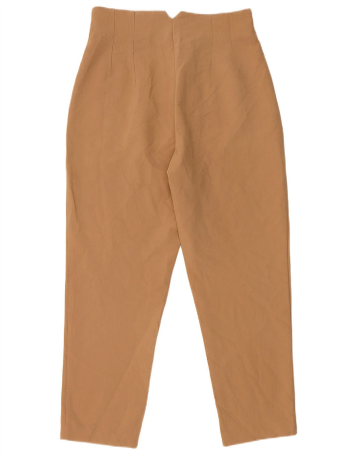 Zara kvinders tilspidsede jakkesætsbukser Medium W28 L26 Beige