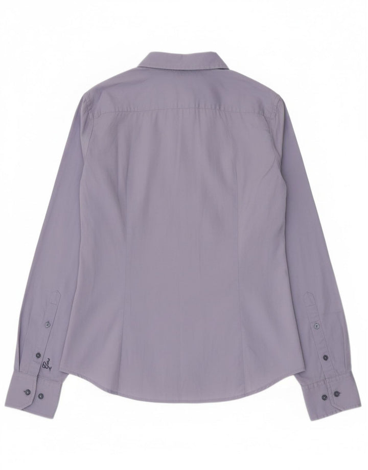 Gas Dameskjorte UK 14 Medium Blue Cotton