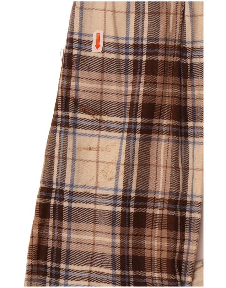 Sea Barrier Herre Flanellskjorte 2XL Beige Ternet Bomuld