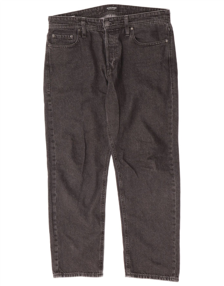 Jack & Jones Straight Jeans til mænd W32 L27 Grå bomuld