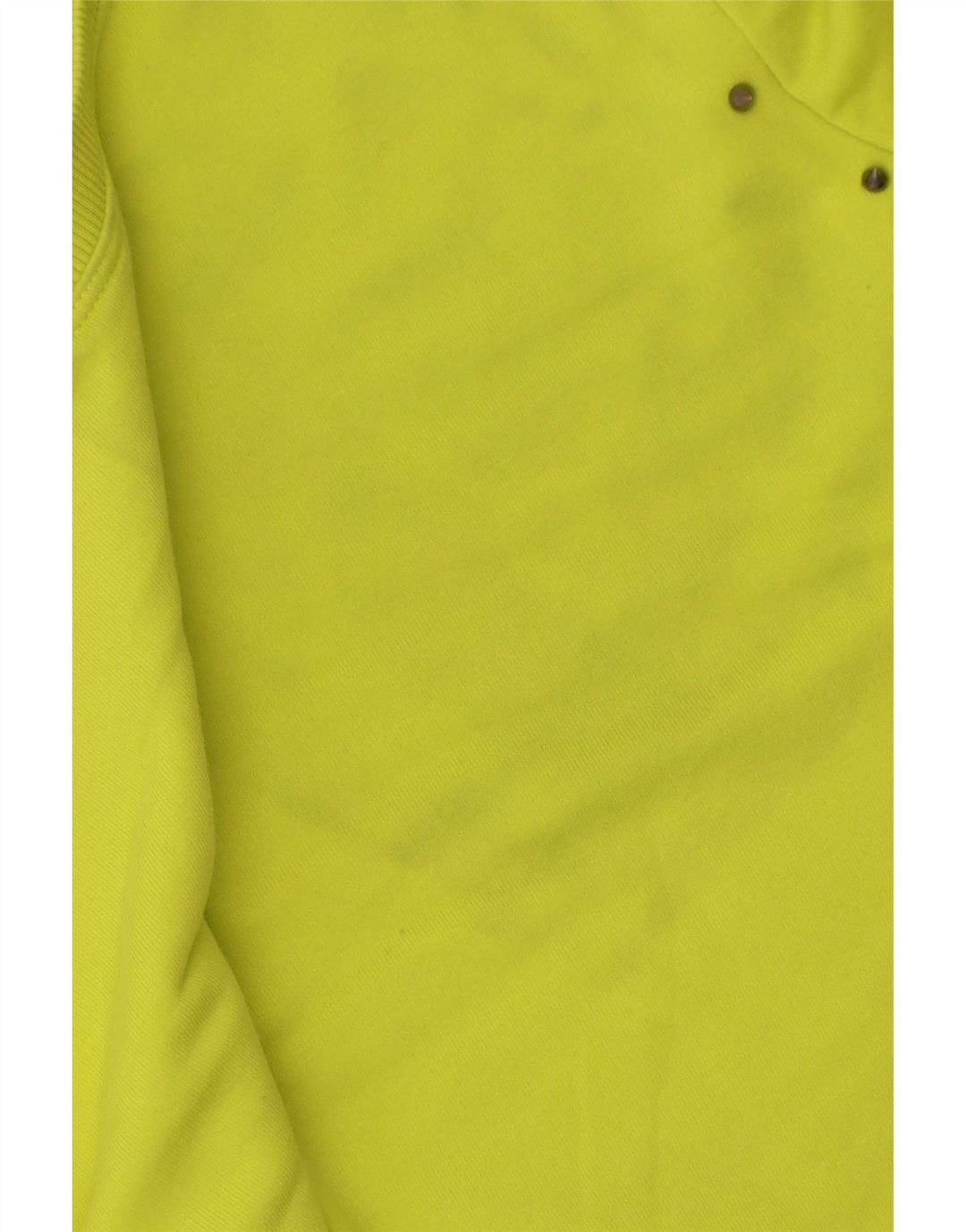 Zara Womens Crop Sweatshirt Jumper UK 14 Medium Green Bomuld