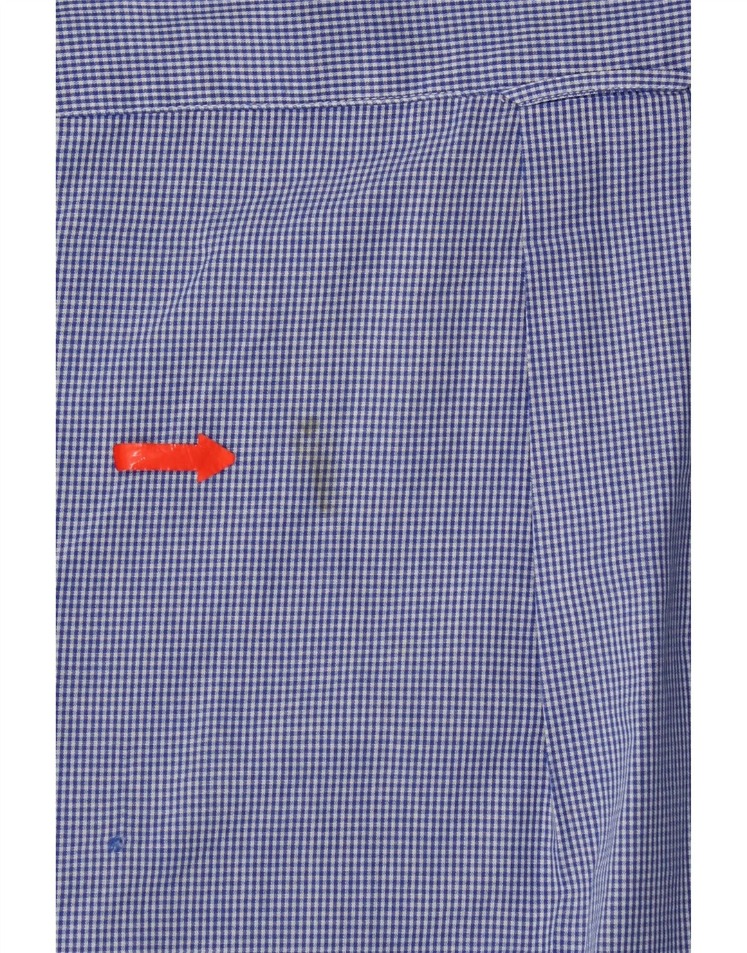 Izod Herreskjorte Stor Blå Gingham Bomuld