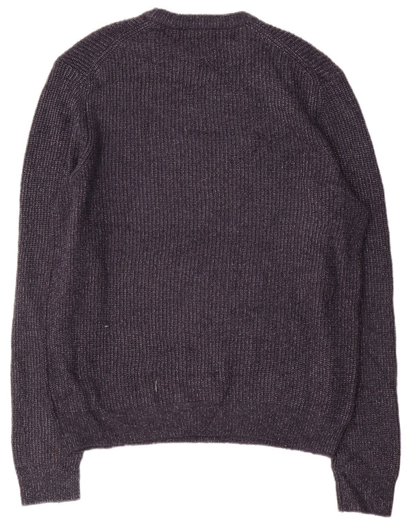 Marks & Spencer Herre sweater med rund hals, medium marineblå flækket