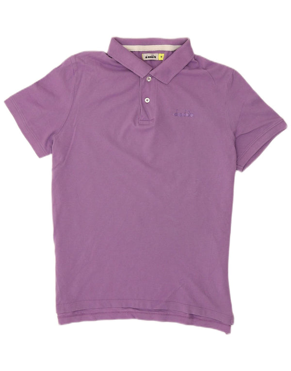 Diadora herre poloskjorte medium lilla bomuld