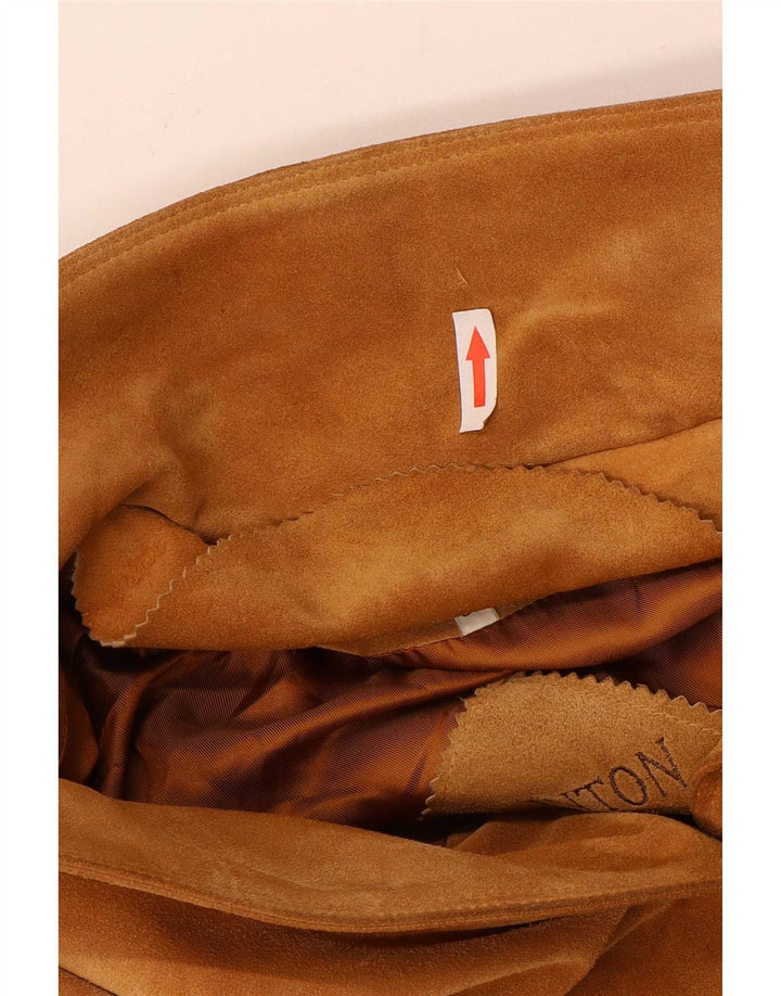 Vintage ruskindsfrakke til kvinder IT 42 Medium Beige Læder