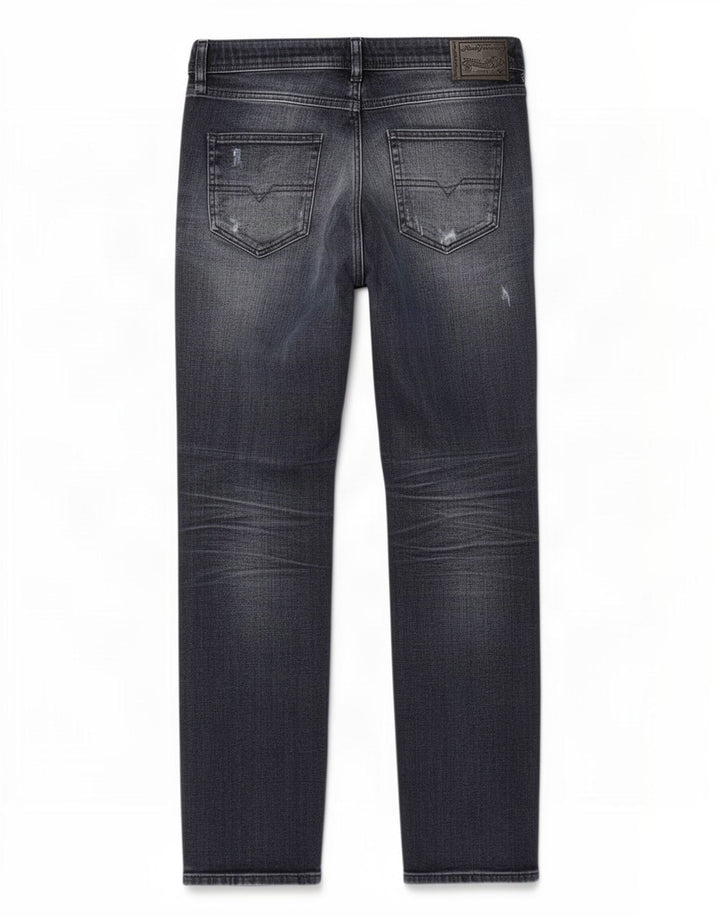 Diesel Herre Reen Distressed Regular Straight Jeans W30 L32 Blue Cotton