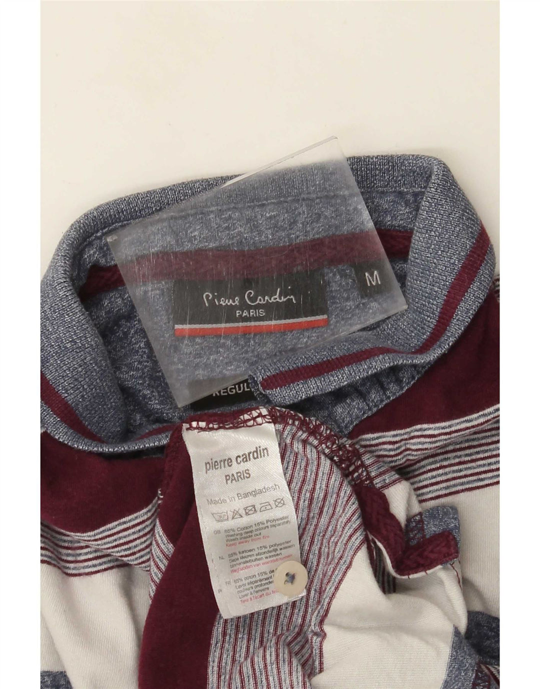 Pierre Cardin Herre poloshirt Medium flerfarvet stribet bomuld