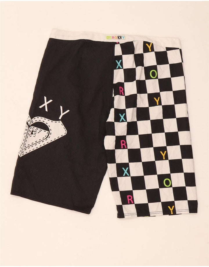 Roxy Womens grafiske svømmeshorts UK 10 Small Black Geometric Polyester