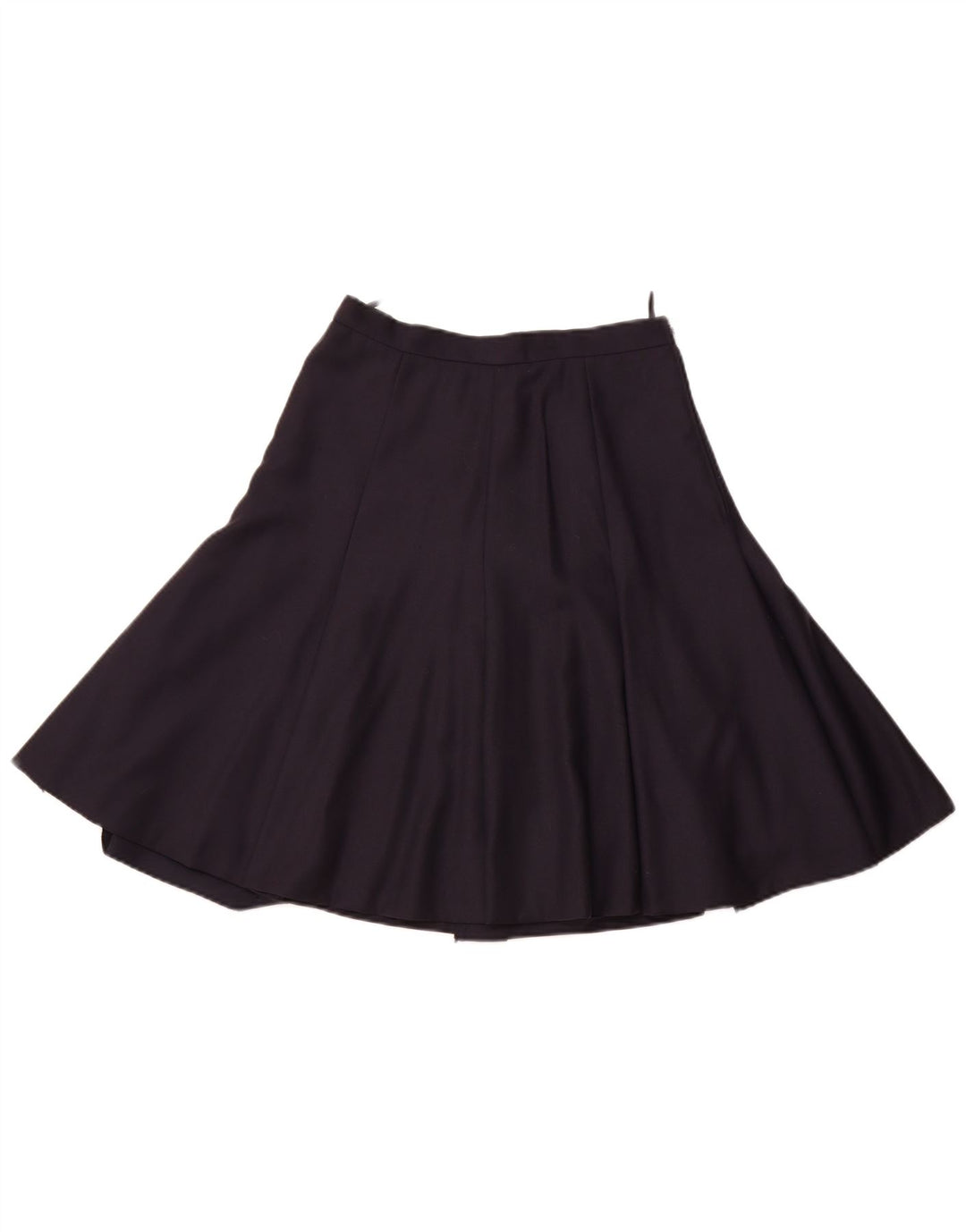 LUISA SPAGNOLI Dame Højtaljet Flared Skirt IT 42 Medium W26 Marineblå