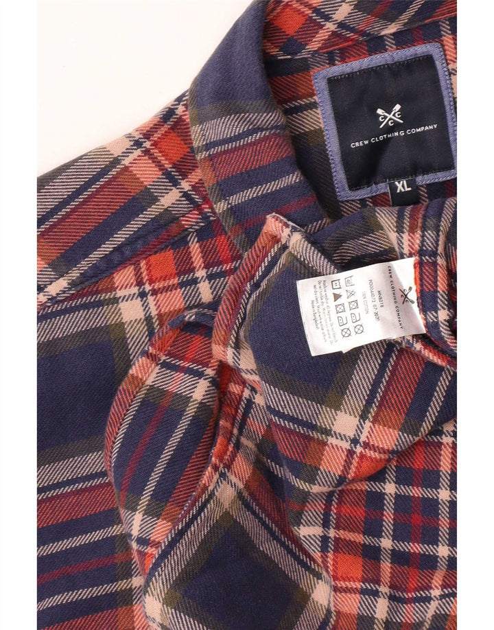 Crew Clothing Herre Flanellskjorte XL Flerfarvet ternet bomuld