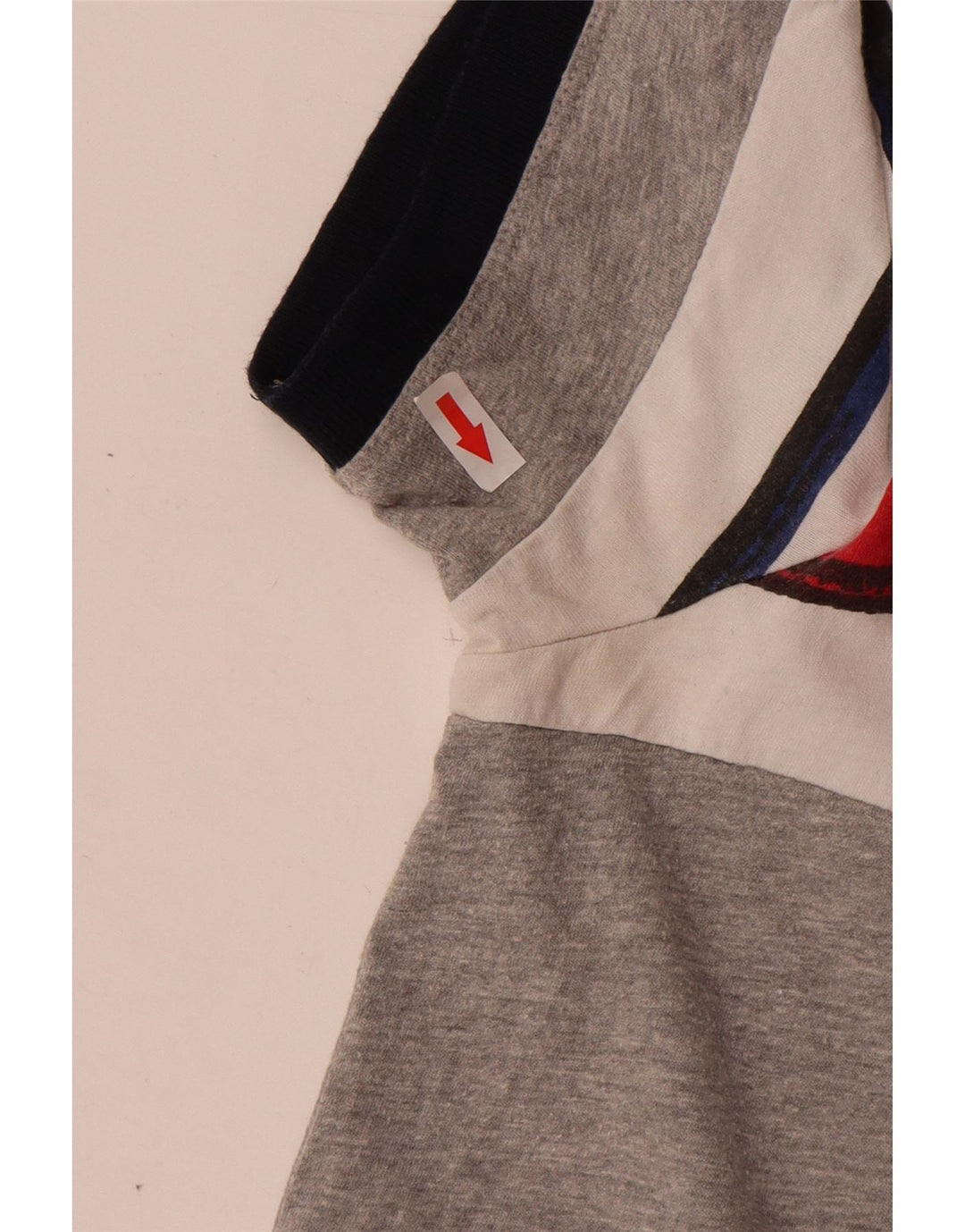 Desigual Herre grafisk poloshirt Stor grå bomuld