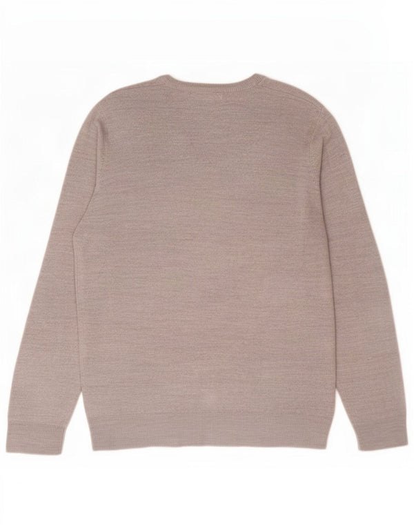Marks & Spencer Herre V-hals sweater Medium Grå Akryl