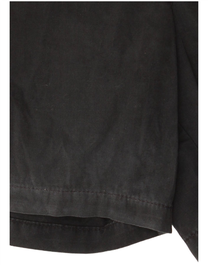 Marks & Spencer Chino Shorts til kvinder UK 12 Medium W32 Sort Bomuld