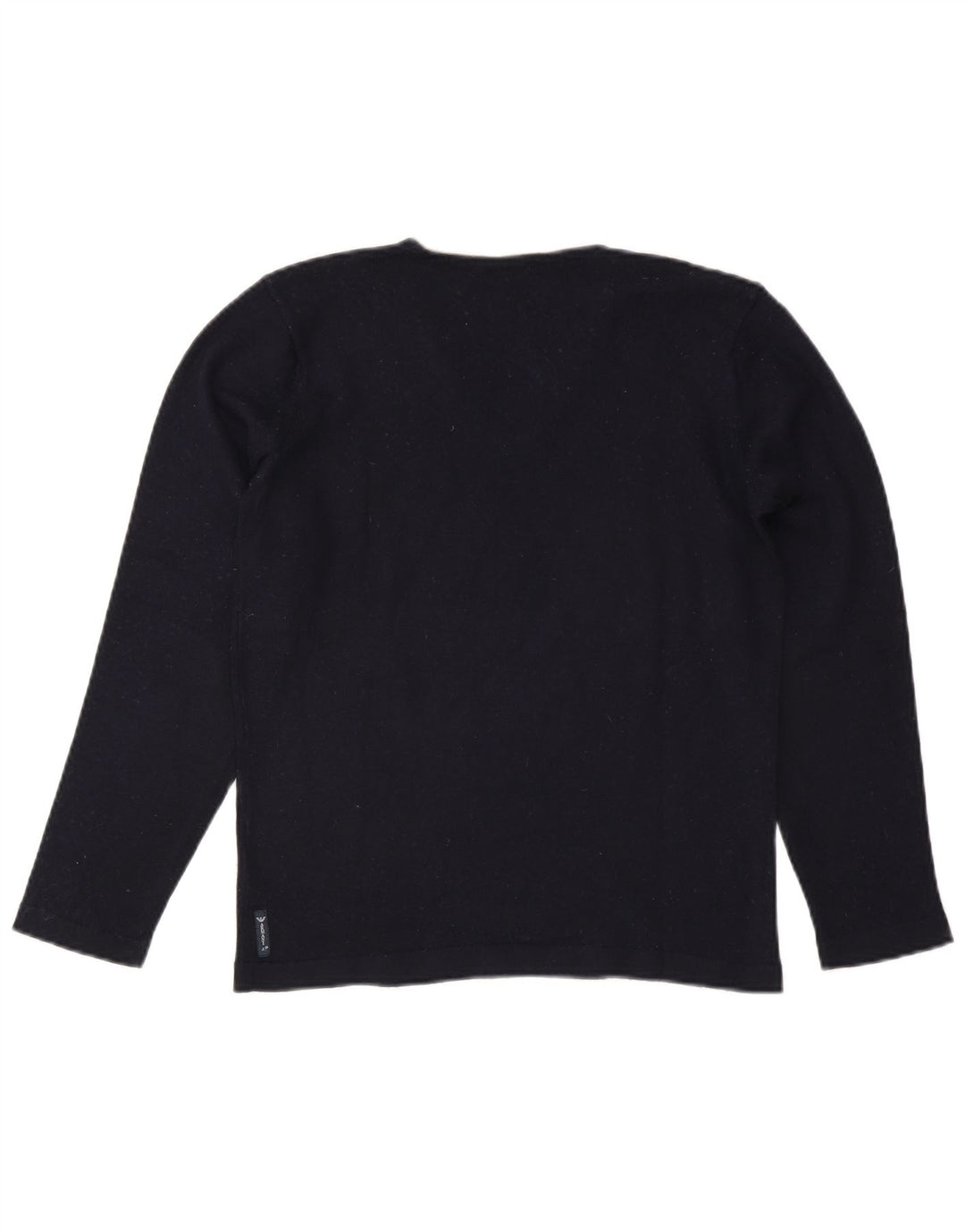 Armani Jeans Herre V-hals sweater Medium Marineblå Colourblock Uld