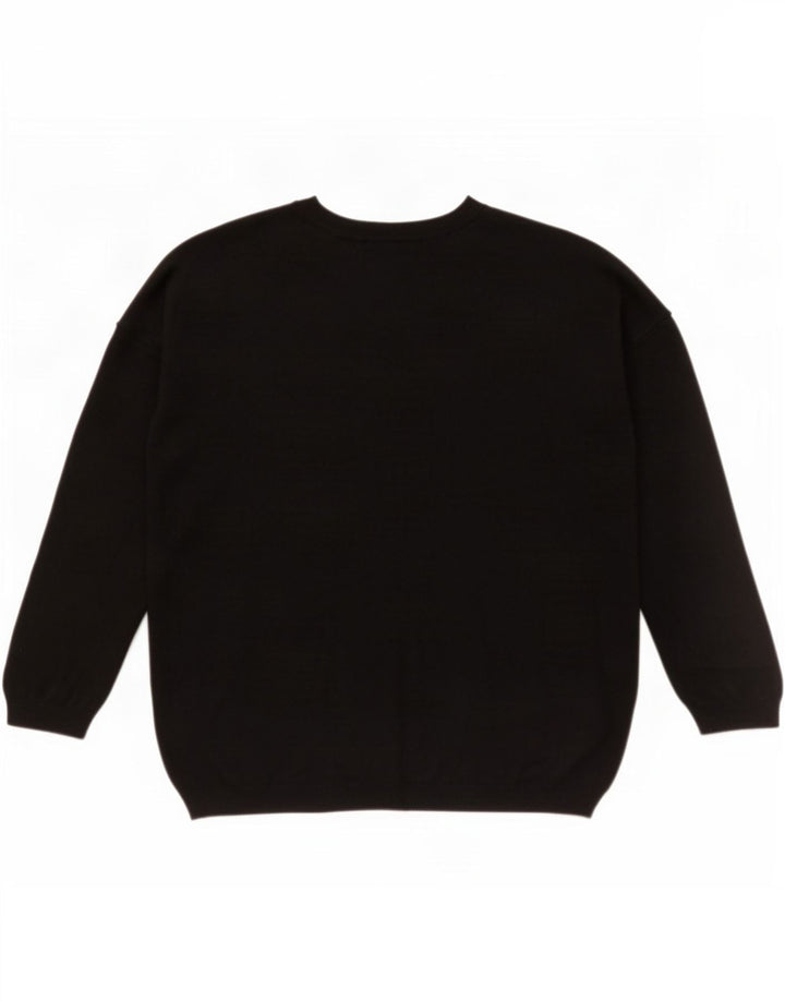 Marks & Spencer Dame sweater med rund hals DK 14 Medium Sort