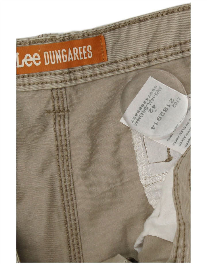 LEE Dungarees til mænd Cargo Shorts W42 2XL Beige Bomuld