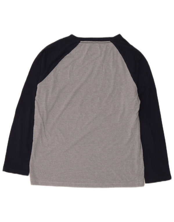 Tommy Hilfiger Boys Top Langærmet 15-16 År Stor Grå Colourblock