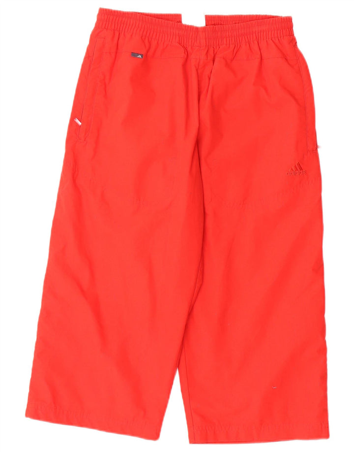ADIDAS Drenge Loose Fit Capri træningsdragt bukser 13-14 år Rød polyester