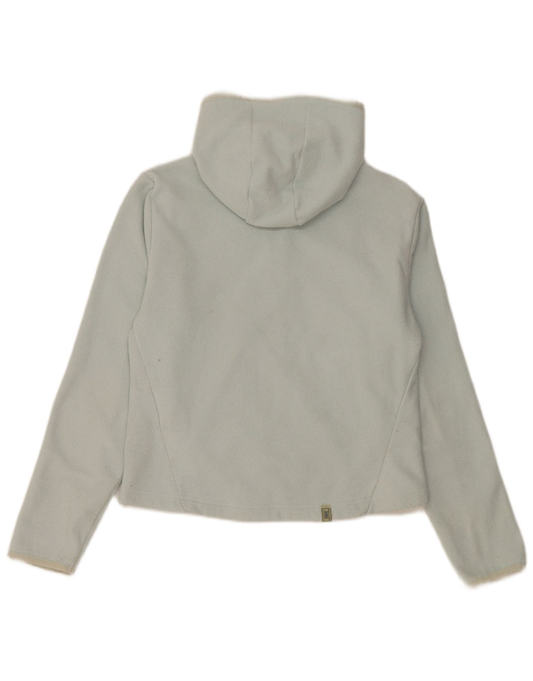 Helly Hansen Dame Crop Hooded Fleecejakke UK 10 Small Blue Polyester