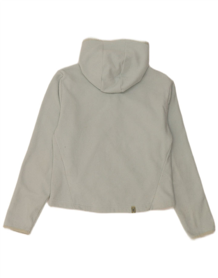Helly Hansen Dame Crop Hooded Fleecejakke UK 10 Small Blue Polyester